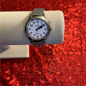 Five Sense Silver Watch with White Dial